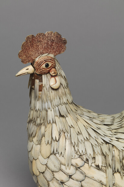 Unknown, Bone cockerel (life size) 230 x 120 x 230 mm, Vivacity Culture and Leisure – Peterborough Museum

