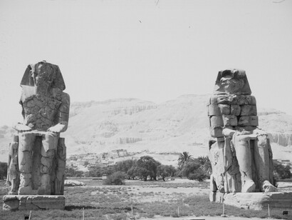 Estatuas de esfinges en el Templo de Karnak, santuario de Amón, Egipto