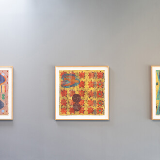 Installation shot, Danny Williams, Re-Trouvailles. Courtesy of Barry Whistler Gallery. Photo by Allison V. Smith