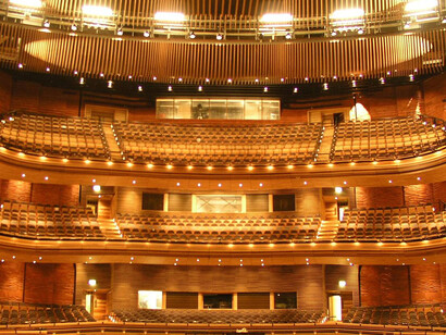 Interior del Millennium Centre de Cardiff