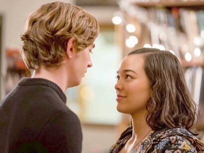 Austin Abrams and Midori Francis in the series “Dash & Lily”