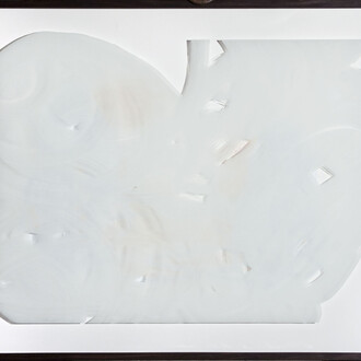 Julio Rondo, Rarely, 2015, Acrylic on glass, 122 x 152 cm, unique, Courtesy Bendana I Pinel Art Contemporain & artist