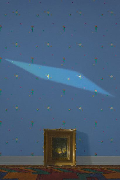 Quentin James McCaffrey, Landscape and sunbeam (detail), 2025. Courtesy of Alison Jacques Gallery
