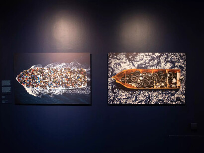Massimo Sestini, Zenit della fotografia, vista della mostra. Per gentile concessione della Fondazione Brescia Musei