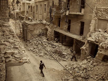 Las calles de muchas ciudades ciudades sirias muestran este desolador panorama