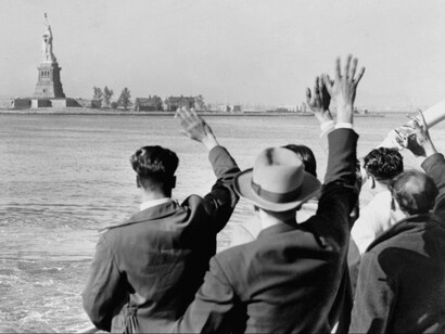 The Statue of Liberty was the very first sight for the millions that arrived at the New York port
