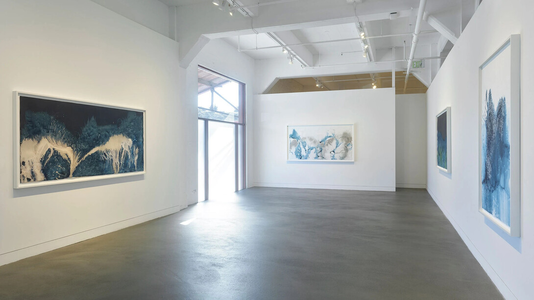 Meghann Riepenhoff, State shift, exhibition view. Courtesy of Haines Gallery 