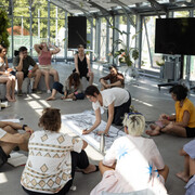 School of ecological imagination, edizione precedente, vista della mostra. Cortesia di Serra Madre