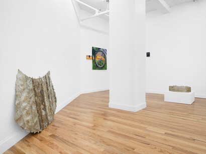 Michelle S. Cho and Ian Ha. Shifts and echoes, installation view. Courtesy of Fragment (Photo: Daniel Greer)