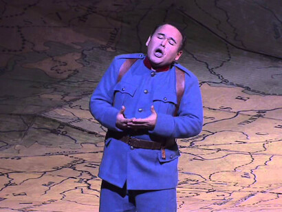 El tenor Javier Camarena en la ópera "La Fille du Regiment"