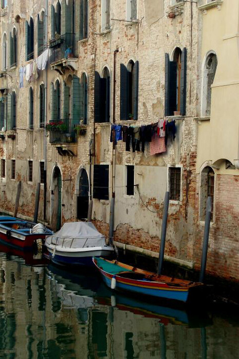 Elizabeth Ginsberg, "Venezia 41", Digital print with hand coloring, 15" x 11", framed 21" x 17"