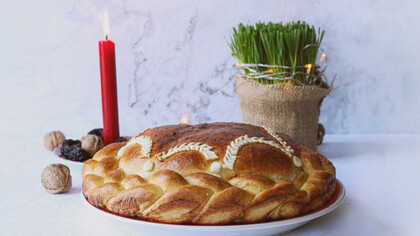 In northern Serbia, česnica is an essential sweet of crispy layers filled with walnuts and raisins