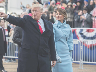 President Donald Trump arrived at his inauguration, stepping out of his motorcade with First Lady Melania Trump, as they were greeted by a mix of cheers and protests, signaling the start of his contentious presidency
