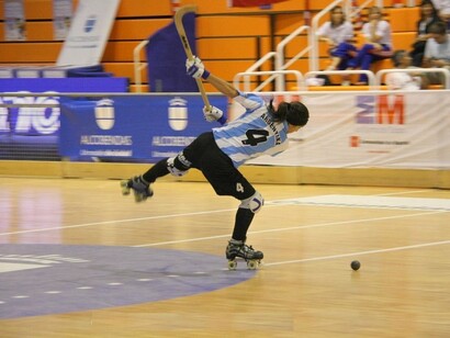 Hóquei em Patins. O atacante da Argentina Salomé Rodríguez