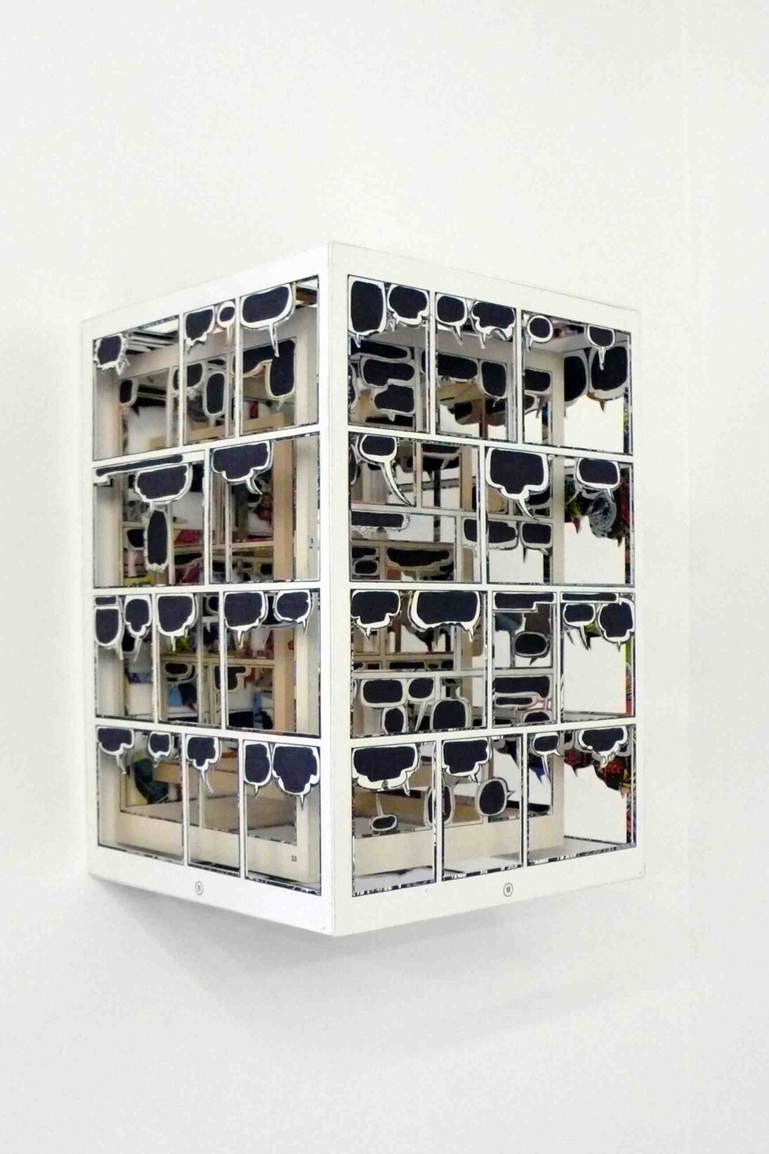 Axel Lieber, Haunted House, 2012, Comic Pages, Caerboard, 28,5 x 20,5 x 20,5 cm