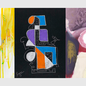 Collection of art, Liminal Landscapes, 2023. Courtesy of Garvey | Simon