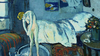 Pablo Picasso, Blue Room, 1901, Oil on canvas, 50.5 x 52 cm., The Phillips Collection,  Washington, D.C., USA