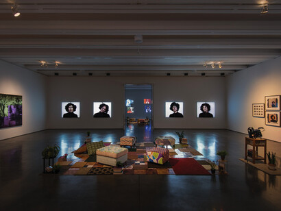 Mickalene Thomas: Mentors, Muses, and Celebrities, Exhibition view. Courtesy of CAM