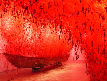  The Key in the Hand, Chiharu Shiota, Padiglione del Giappone