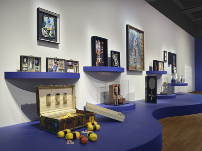 Alan Glass, Mondes et merveilles, vue d’exposition. Avec l’aimable autorisation du Musée des beaux-arts de Montréal