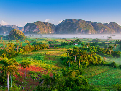 Paisaje del valle de Viñales, Cuba