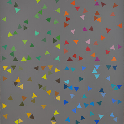 Jon Thompson, Blazon, 2014, acrylic and oil on canvas, 160 x 140 cm