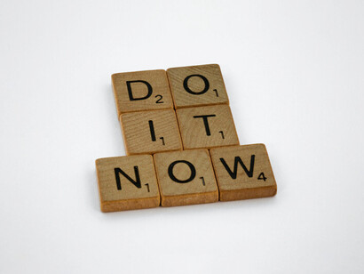 Arranged scrabble pieces delivering a message to work on a healthier lifestyle