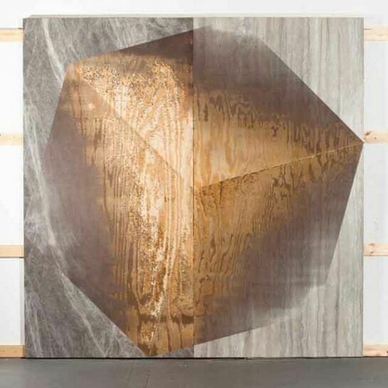 Michael DeLucia, To be titled, 2013, high pressure laminate and wood, 96 x 96 inches, Courtesy Eleven Rivington, NY
