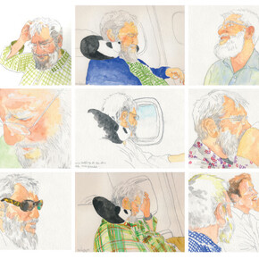 Mieko Meguro, watercolor, 2014, variable dimensions