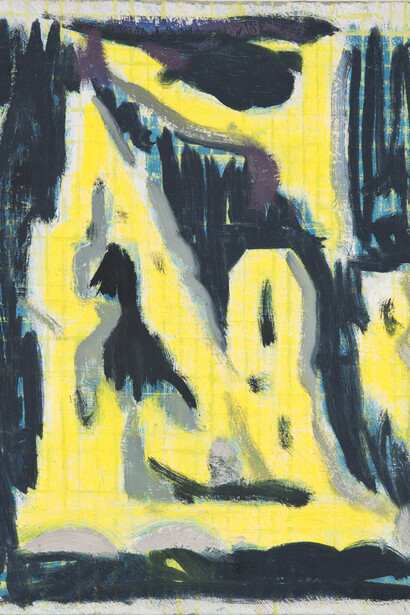 Nacht Notes, 2015, oil on linen, 12.25 x 10.5 inches
