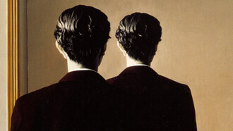 René Magritte, La reproducción prohibida (1937, detalle)