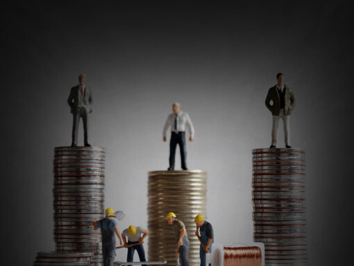 Artistic rendition of the economy disparities