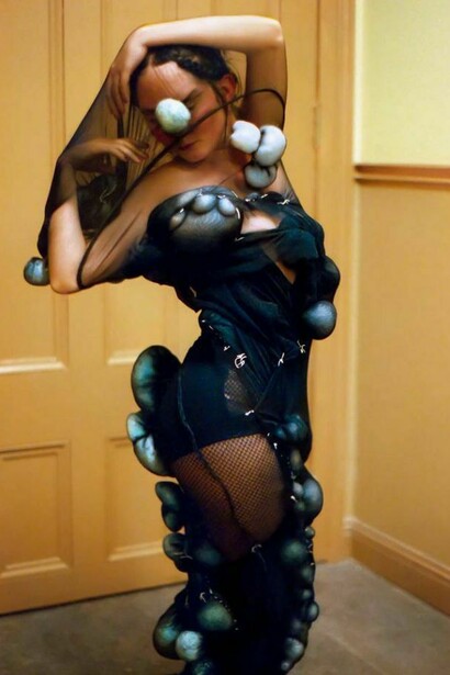 Heidi Snow, Carmelite Shower Smock from Das Pfaschion, Aktion von Heidi Muehl, 1982 (2000), Archival inkjet print, 38 x 24 inches  
 Courtesy Grimaldi Gavin