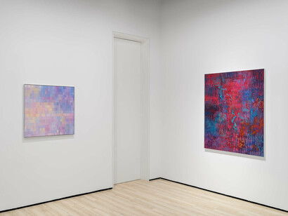 Jean-Baptiste Bernadet, Hot pink, exhibition view. Courtesy of Almine Rech