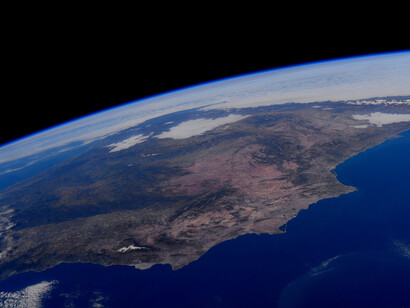 España vista desde la Estación Espacial Internacional (ESA/NASA)