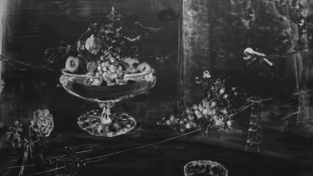Christopher Cook, Reaper with Bowl of Ink, 2016. Courtesy of Art First