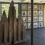 Bauen für die macht, ausstellungsansicht. Mit freundlicher genehmigung des Museums für Gestaltung