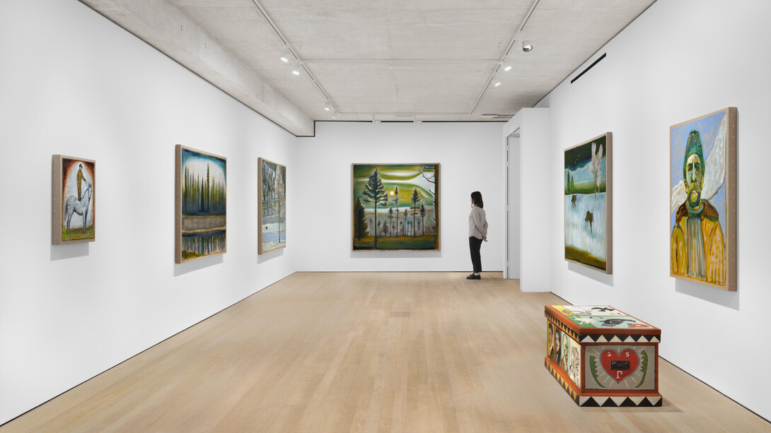 Billy Childish, like a god i love all things, exhibition view. Courtesy of Lehmann Maupin