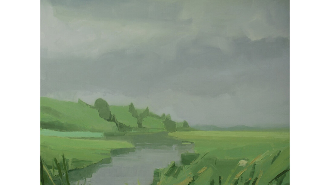Sara MacCulloch, Marsh, 2014, Oil on canvas, 48 x 48 in.