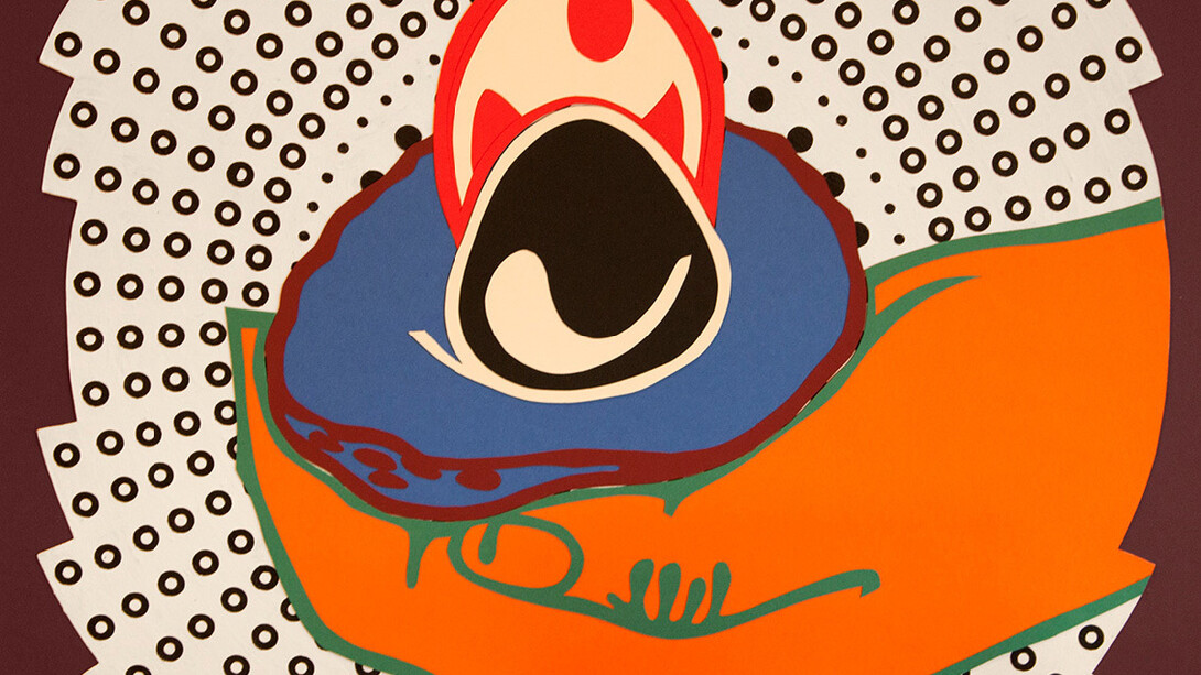 Victoria Kovalenko, 'Avocado N1', detail, Colour paper, watercolour paper, acrylic, cardboard, 60 x 84 cm