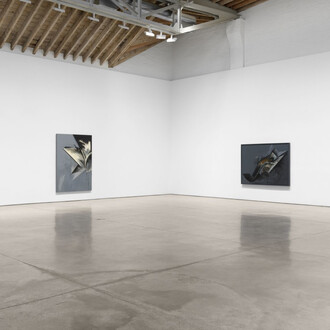 Garnets on the boulder. Jay DeFeo paintings of the 1980s, exhibition view. Courtesy of Paula Cooper Gallery