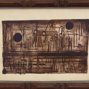 Sonja Sekula, Even poets were jealous of these, C.1947, gouache and ink on paper, 40x57 cm. Courtesy of Vermillon & Partners