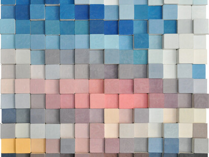 Teja Tegelj, Sunset through my favourite window, 2015 acrylic on canvas / wood - interactive puzzle
