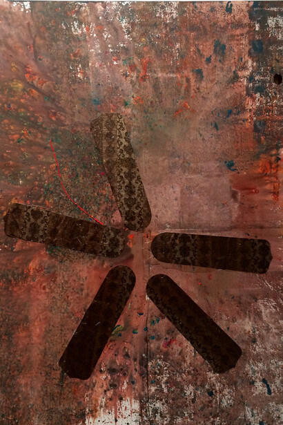 Brenna Youngblood, Modern Man, 2014, Mixed media on canvas, 182,88 x 152,4 x 6,03 cm (72 x 60 x 2 3/8 in.), Courtesy of the artist and Galerie Nathalie Obadia, Paris/Bruxelles