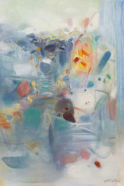 Chu Teh Chun, Matin de fête (detail), 1990. Courtesy of Opera Gallery