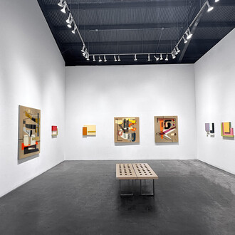 Rose Masterpol and Connie Goldman, Geometric dialogues, exhibition view. Courtesy of Nüart Gallery