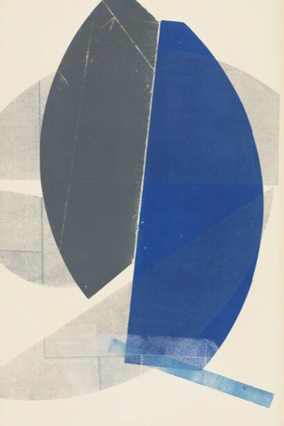 Austin Thomas, Blue and Gray, 2016. Courtesy of Morgan Lehman Gallery