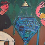 Rebecca Jack, Poker face. Courtesy of JoAnne Artman Gallery