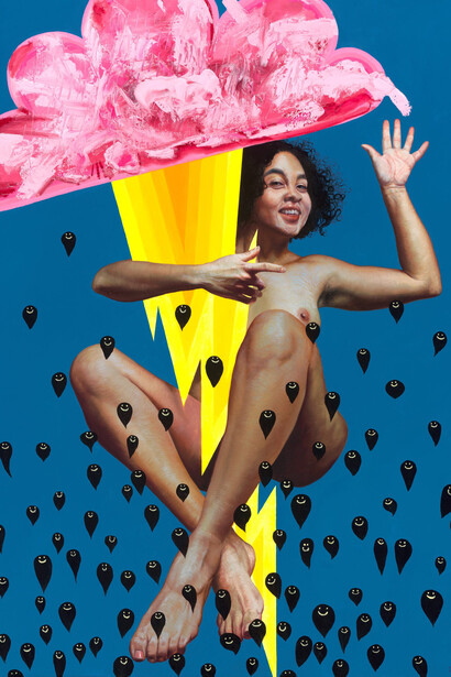 Dorielle Caimi, Hi, mom, 2020. Courtesy of Gerald Peters Contemporary