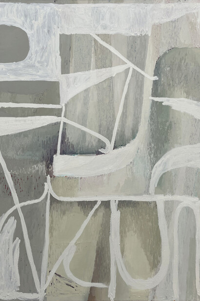 Fernando Clemente, Pentimento blanco. Courtesy of Rafael Ortiz Gallery